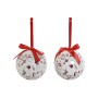 Bolas de Natal Home ESPRIT Branco Vermelho PVC (7 Unidades) | Tienda24 - Global Online Shop Tienda24.eu