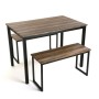 Set de mesa y banco Versa Madera 70 x 76 x 110 cm de Versa, Mesas - Ref: S3403492, Precio: 146,57 €, Descuento: %