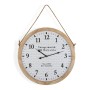 Horloge Murale Versa Vintage Métal Corde Bois MDF (53 x 5 x 53 cm) de Versa, Pendules murales - Réf : S3406330, Prix : 22,24 ...