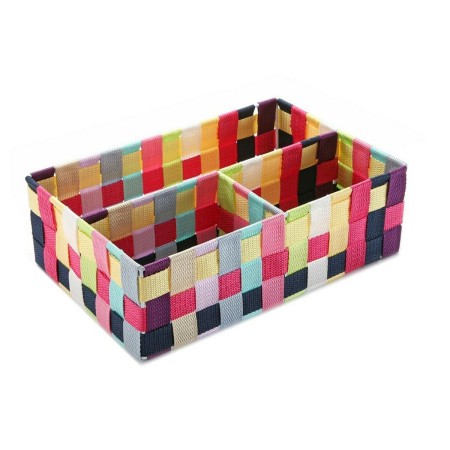 Box mit Fächern Versa Bunt (21 x 10 x 32 cm) von Versa, Kosmetikorganiser - Ref: S3407044, Preis: 4,27 €, Rabatt: %