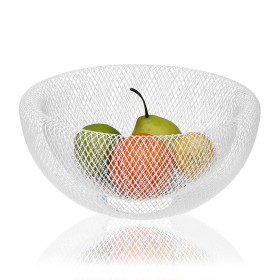 Portafrutta Versa Bianco Acciaio Ferro (15 cm) di Versa, Ciotole e tazzoni - Rif: S3407261, Prezzo: 15,58 €, Sconto: %