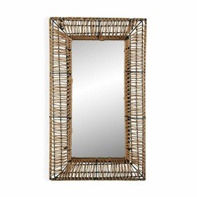 Miroir mural DKD Home Decor Verre Plumes Doré Bois de manguier Décapé (90 x 3 x 90 cm) | Tienda24 - Global Online Shop Tienda24.eu