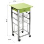 Vegetable trolley Versa PVC (40 x 40 x 82 cm) | Tienda24 - Global Online Shop Tienda24.eu