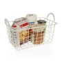 Multi-purpose basket Versa White Steel 23 x 14,5 x 37 cm | Tienda24 - Global Online Shop Tienda24.eu