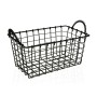 Multi-purpose basket Versa Black Steel 23 x 14,5 x 37 cm | Tienda24 - Global Online Shop Tienda24.eu