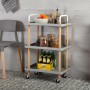 Carrello per Verdure Versa Grigio 36 x 85 x 53,5 cm Metallo polipropilene | Tienda24 - Global Online Shop Tienda24.eu