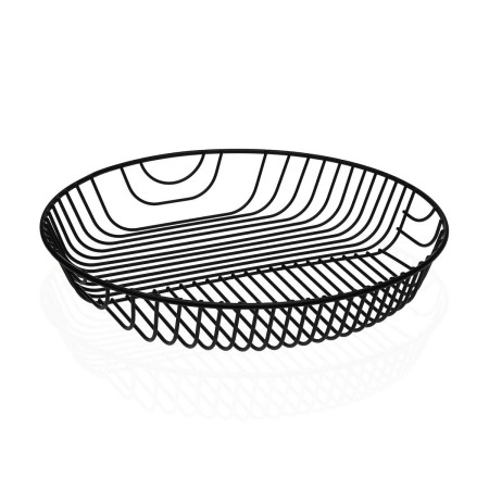 Fruit Bowl Versa Black Metal Steel 30 x 4,7 x 30 cm by Versa, Bowls and large cups - Ref: S3411472, Price: 11,13 €, Discount: %