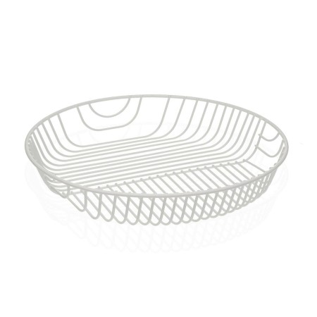 Fruteira Versa Branco Metal Aço 30 x 4,7 x 30 cm de Versa, Travessas e taças - Ref: S3411473, Preço: 11,10 €, Desconto: %