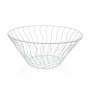 Fruit Bowl Versa White Metal Ceramic Steel 28 x 11,5 x 28 cm by Versa, Bowls and large cups - Ref: S3411608, Price: 5,78 €, D...