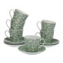 Piece Coffee Cup Set Versa Flowers 6 Units Porcelain by Versa, Cups - Ref: S3411862, Price: 22,26 €, Discount: %