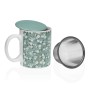 Taza con Filtro para Infusiones Versa Bellis Verde Gres de Versa, Tazas - Ref: S3412072, Precio: 6,12 €, Descuento: %