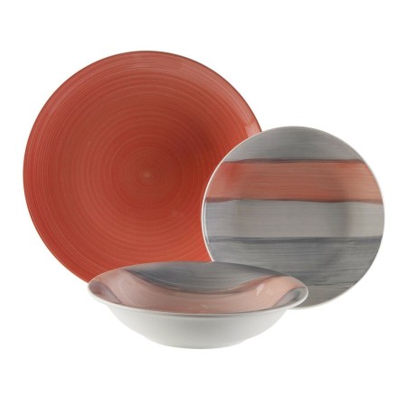 Dinnerware Set Versa Leanne Pink Stoneware 26,5 x 26,5 cm 18 Pieces by Versa, Combination Sets - Ref: S3412413, Price: 39,36 ...