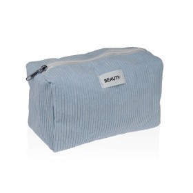 Necessaire da Viaggio Versa Corduroy Azzurro 8 x 11 x 18 cm di Versa, Beauty Case da viaggio - Rif: S3412706, Prezzo: 3,48 €,...