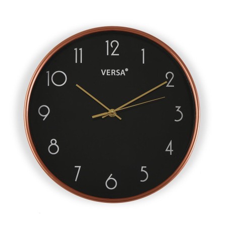 Horloge Murale Versa Noir Plastique 4 x 30 x 30 cm de Versa, Pendules murales - Réf : S3414147, Prix : 11,81 €, Remise : %