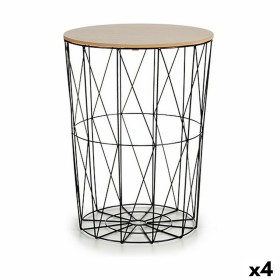 Side table Brown Black Metal Cardboard MDF Wood (4 Units) by Gift Decor, Tables - Ref: S3615973, Price: 95,86 €, Discount: %