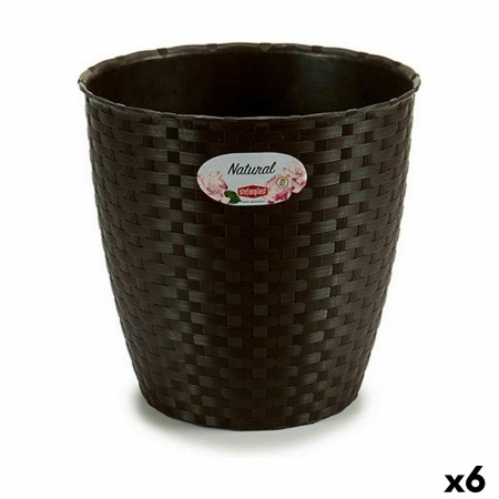 Planter Stefanplast Plastic 24 x 22 x 24 cm (6 Units) by Stefanplast, Cachepots - Ref: S3623603, Price: 22,46 €, Discount: %