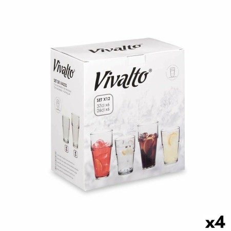 Set di Bicchieri Trasparente Vetro 260 ml 370 ml (4 Unità) di Vivalto, Tumbler - Rif: S3623678, Prezzo: 29,21 €, Sconto: %