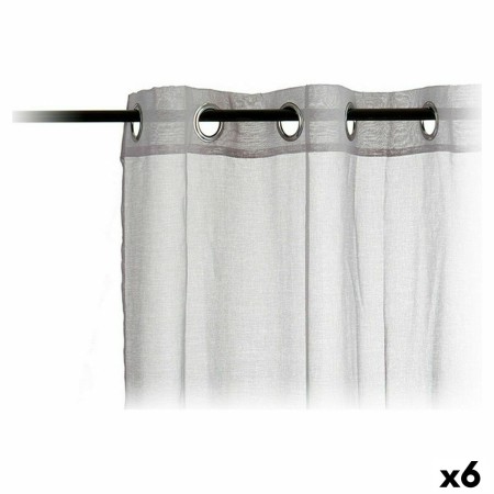 Cortinas 140 x 260 cm Gris claro (6 Unidades) de Gift Decor, Cortinas - Ref: S3624137, Precio: 36,00 €, Descuento: %