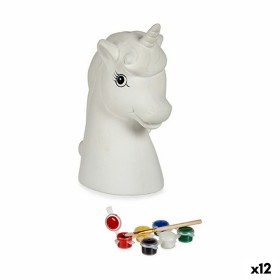 Paint Your Own Money Box Unicorn Ceramic 10 x 14,5 x 8,5 cm (12 Units) by Pincello, Money Boxes - Ref: S3624411, Price: 30,56...