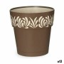 Pot auto-arrosant Stefanplast Gaia Marron Plastique 19 x 19 x 19 cm (12 Unités) | Tienda24 - Global Online Shop Tienda24.eu