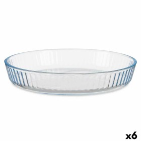 Bandeja para Horno Transparente Vidrio de Borosilicato 25,5 x 4,5 x 25,5 cm (6 Unidades) de Vivalto, Bandejas para horno - Re...