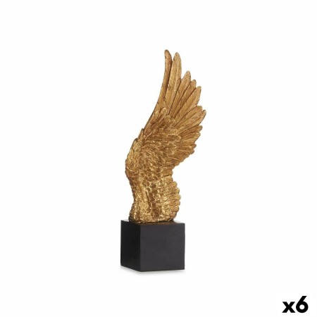 Deko-Figur Flügel Schwarz Gold 8 x 33,5 x 13,5 cm (6 Stück) von Gift Decor, Ornamente - Ref: S3626507, Preis: 80,72 €, Rabatt: %