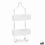 Suporte para o Chuveiro 28 x 60 x 14 cm Metal Branco Plástico (6 Unidades) de Berilo, Acessórios para duche - Ref: S3626988, ...