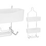 Colgador para la Ducha 28 x 60 x 14 cm Metal Blanco Plástico (6 Unidades) de Berilo, Accesorios para ducha - Ref: S3626988, P...