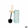 Toilet Brush Blue Wood Resin 10,2 x 38 x 10,2 cm (4 Units) by Berilo, Toilet accessories - Ref: S3628078, Price: 45,73 €, Dis...