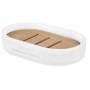 Soap dish White Resin Bamboo 12,5 x 2,5 x 8,5 cm (6 Units) by Berilo, Stands and dispensers - Ref: S3628100, Price: 18,56 €, ...