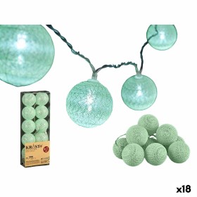 Guirlande de boules LED Menthe Ø 6 cm 2 m (18 Unités) de Krist+, Noël - Réf : S3628617, Prix : 38,76 €, Remise : %