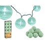 Guirlande de boules LED Menthe Ø 6 cm 2 m (18 Unités) | Tienda24 - Global Online Shop Tienda24.eu