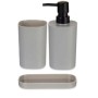 Bath Set Black Grey polypropylene (12 Units) | Tienda24 - Global Online Shop Tienda24.eu