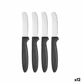 Set di Coltelli per Carne Quttin Nero Argentato 6 Pezzi (12 Unità) | Tienda24 - Global Online Shop Tienda24.eu