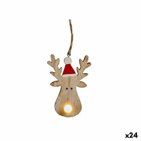 Décorations de Noël Renne Marron Bois 7,5 x 2,5 x 17 cm (24 Unités) de Krist+, Noël - Réf : S3630049, Prix : 25,46 €, Remise : %