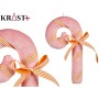 Christmas bauble Stick Pink 15 x 27 x 4 cm (12 Units) by Krist+, Christmas - Ref: S3630779, Price: 48,01 €, Discount: %