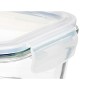 Lunchbox Durchsichtig Silikon Borosilikatglas 1 L 22 x 7 x 16,5 cm (12 Stück) von Vivalto, Lagerung von Lebensmitteln - Ref: ...