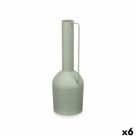 Buy Vase Height Green Steel 13 x 39 x 13 cm (6