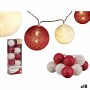 Guirlande de boules LED Ø 6 cm Blanc Rouge 2 m (18 Unités) de Krist+, Noël - Réf : S3631829, Prix : 55,78 €, Remise : %