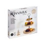 Fruit Bowl Black Natural Metal Bamboo 25 x 37 x 25 cm (6 Units) by Kinvara, Plates and dishes - Ref: S3632071, Price: 50,25 €...