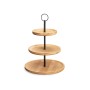 Fruit Bowl Black Natural Metal Bamboo 25 x 37 x 25 cm (6 Units) by Kinvara, Plates and dishes - Ref: S3632071, Price: 50,25 €...