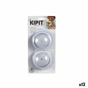 Night light White Black polypropylene polystyrene 2 Pieces (12 Units) Kipit - 1