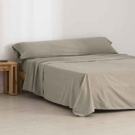 Jeu de draps SG Hogar Taupe Lit ½ persones | Tienda24 Tienda24.eu