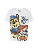 Kurzarm-T-Shirt für Kinder The Paw Patrol Weiß | Tienda24 Tienda24.eu