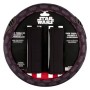 Steering Wheel Cover + Cushion Pads for Seat Belt Star Wars Darth Vader Universal Black 3 Pieces by Star Wars, Steering wheel...