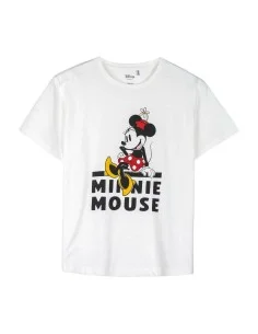 Maglia a Maniche Corte Donna Minnie Mouse Bianco da Minnie Mouse, T-shirt - Ref: S0738667, Precio: €12.44, Descuento: %