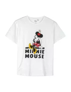 Camiseta de Manga Corta Mujer Minnie Mouse Blanco de Minnie Mouse, Camisetas - Ref: S0738667, Precio: €12.44, Descuento: %