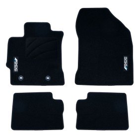 Car Floor Mat Set FORMULA 1 CM580 Black/White 4 uds | Tienda24 - Global Online Shop Tienda24.eu