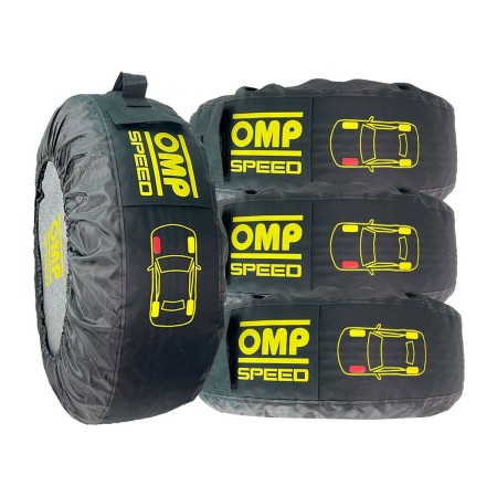 Juego de fundas para neumáticos OMP Speed (4 Unidades) (32 cm) de OMP, Fundas para coche - Ref: S37114541, Precio: 50,94 €, D...