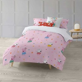 Copripiumino Peppa Pig Awesome Multicolore 175 Fili 140 x 200 cm